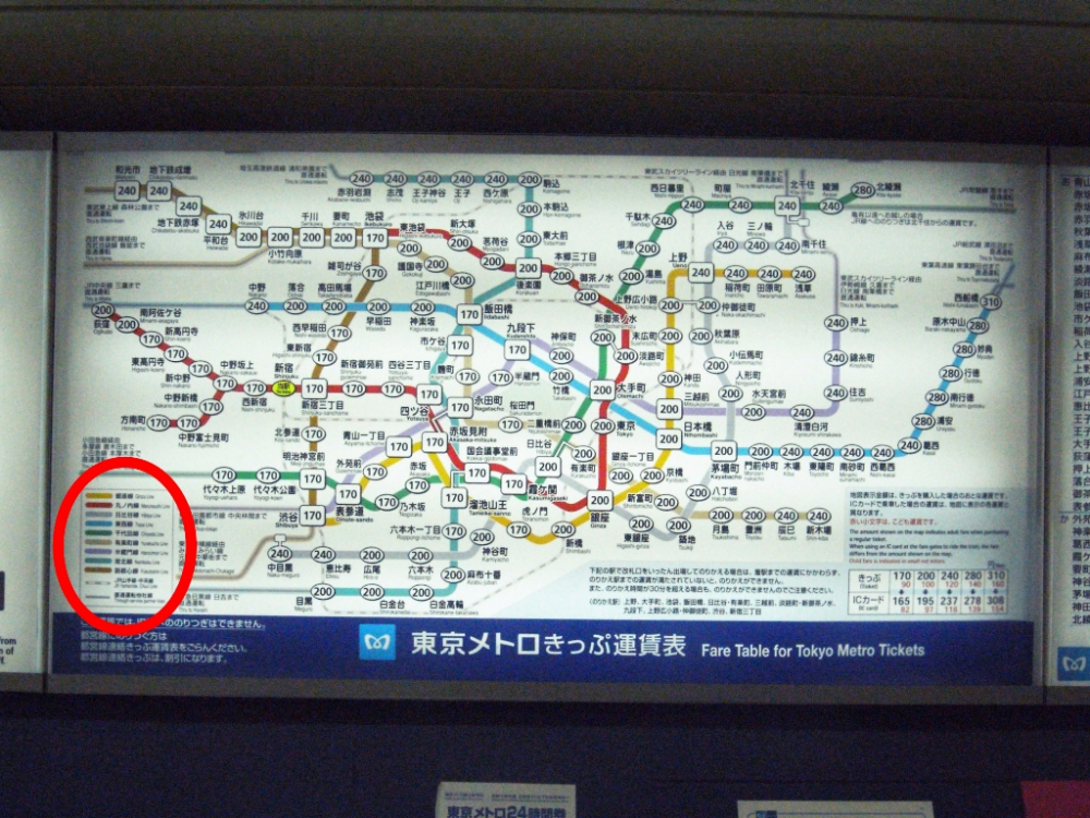 Cara Membaca Peta Rute Kereta di Tokyo