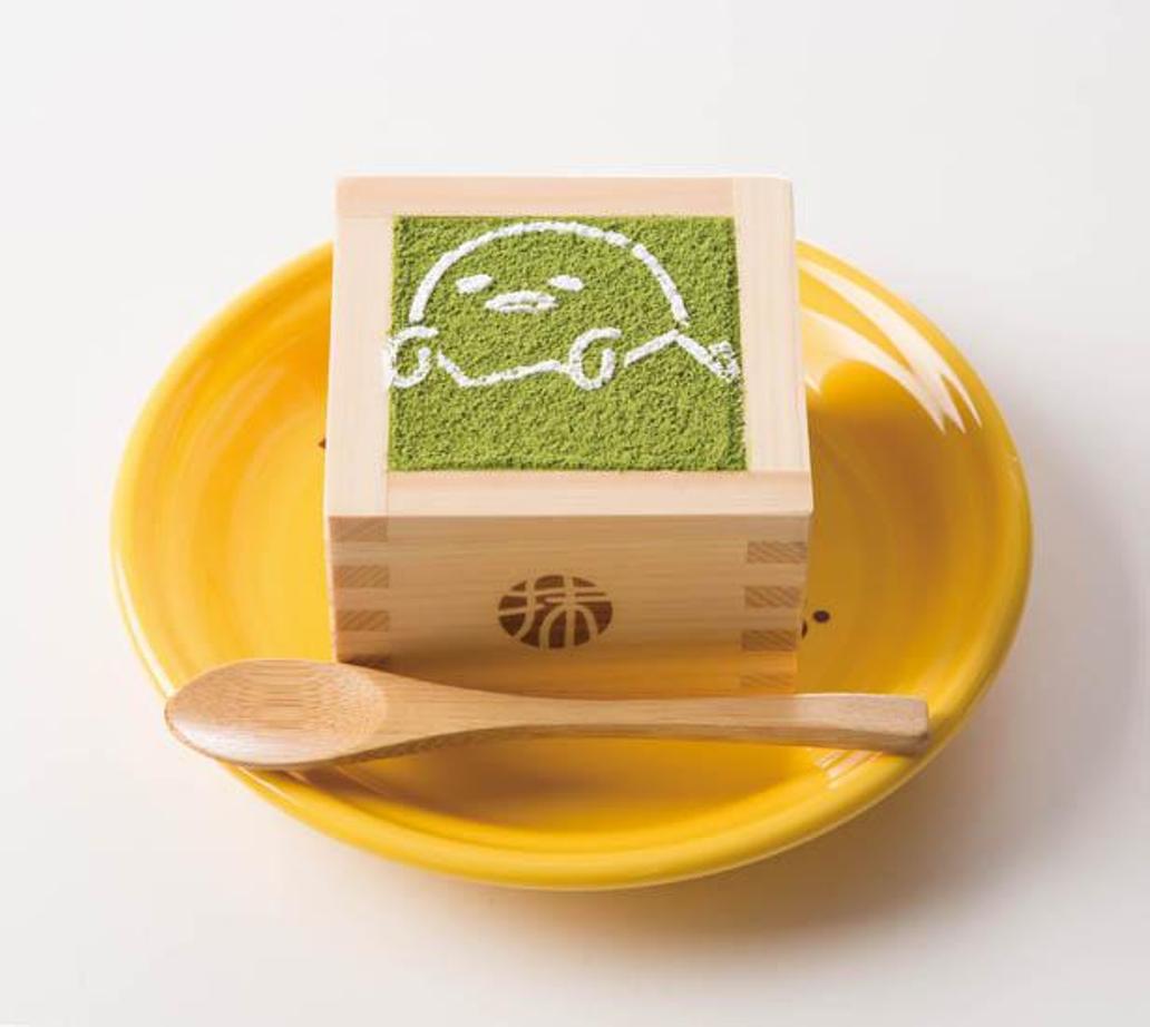 Menu Gudetama no Uji Matcha Tiramisu (594 yen)