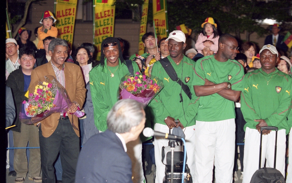 Desa Nakatsue, Prefektur Oita, menjadi tuan rumah bagi tim nasional negara Kamerun saat Piala Dunia 2002. Foto milik pusat olahraga Taio di desa Nakatsue, prefektur Oita.