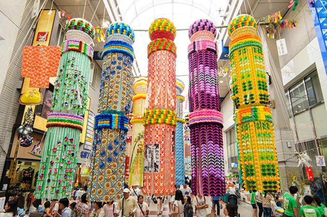 Sendai Tanabata Festival (Kota Sendai, Prefektur Miyagi)