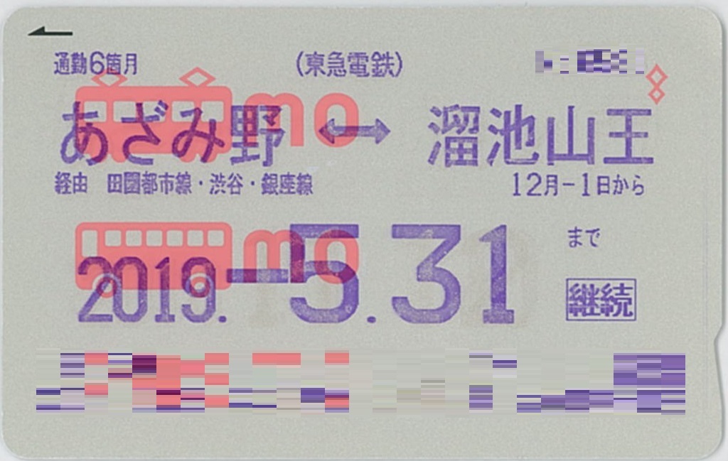 Teikiken (sejenis tiket abonemen bulanan) dengan harga lebih murah yang dikeluarkan oleh berbagai perusahaan kereta Jepang. 
