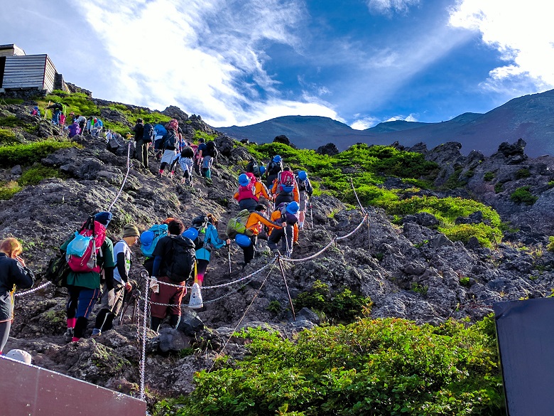 Mendaki Gunung Fuji.