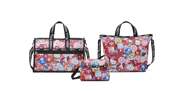 (Kiri) Medium Weekender seharga 18.000 yen, (tengah) Daniella Crossbody seharga 8.000 yen, (kanan) Easy Carry Tote seharga 8.500 yen.