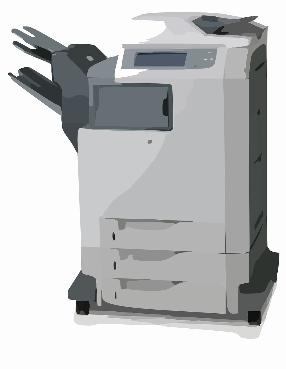 Ilustrasi mesin fotokopi