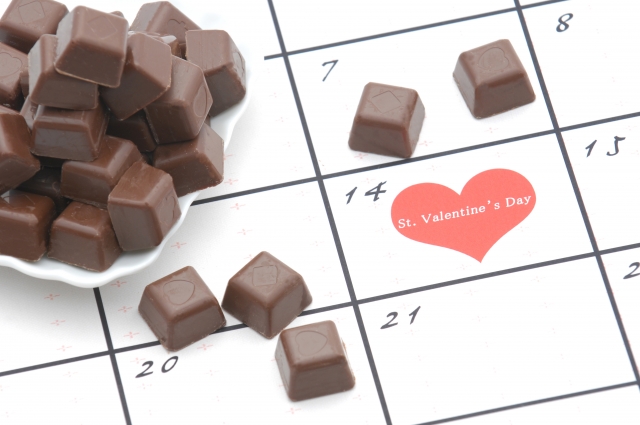 cokelat valentine. 