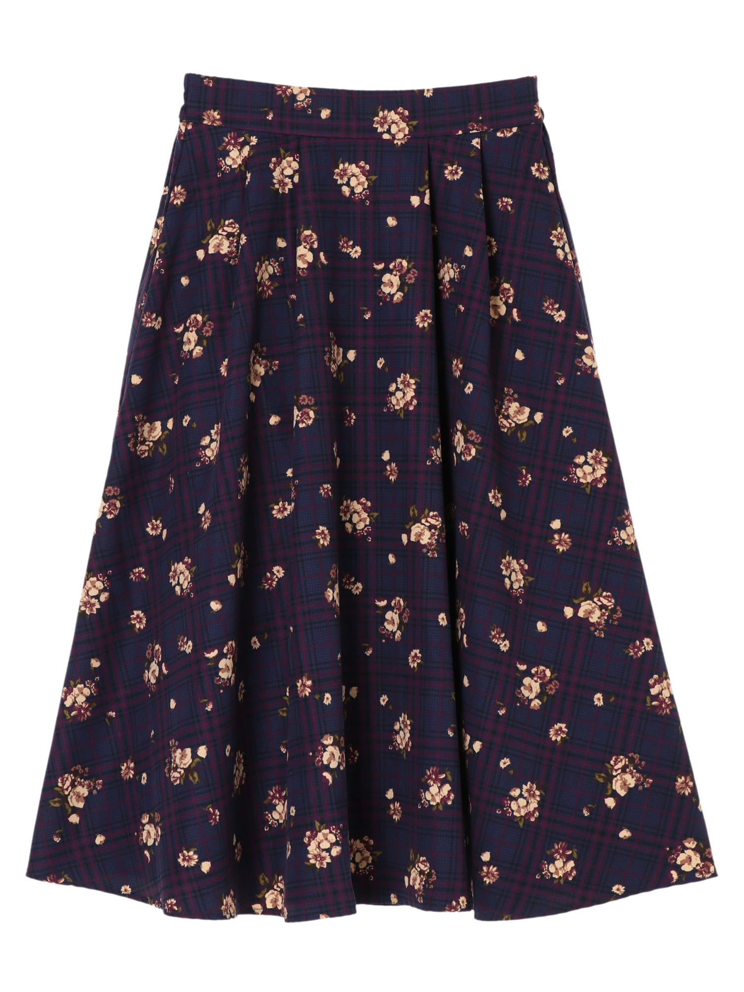 Check on Flower Print Skirt / earth music&ecology