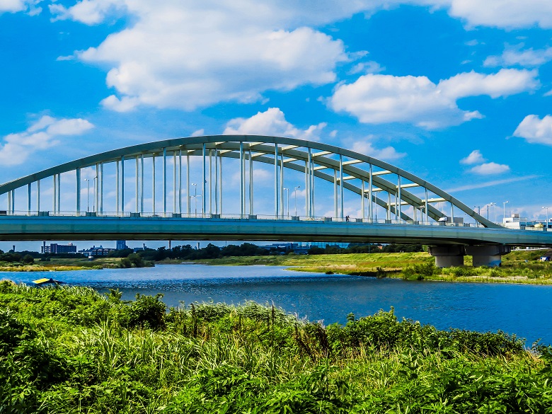 Sungai Tama di Distrik Setagaya, Jepang.