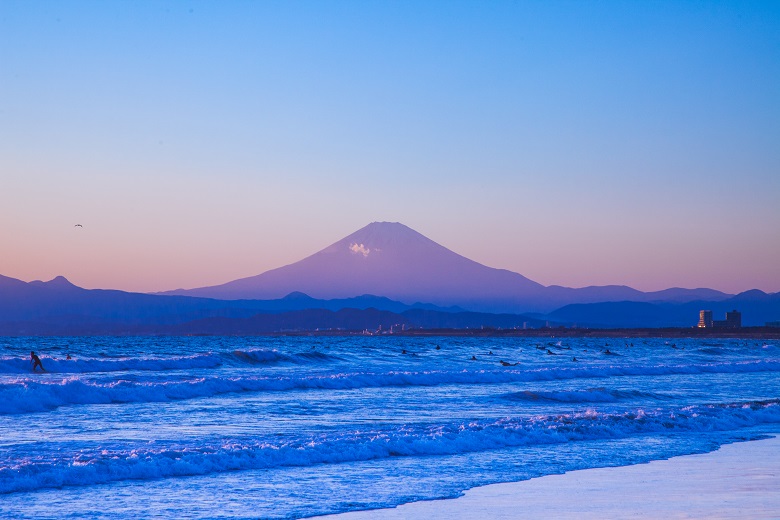 Gunung Fuji di Prefektur Shizuoka.