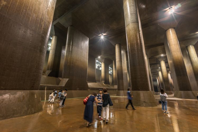 Tokyo Metropolitan Area Outer Underground Discharge Channel G-cans (Shutterstock)