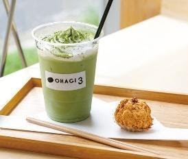 OHAGI3 Latte (Susu Matcha) + Paket Ohagi (Bulan Purnama)