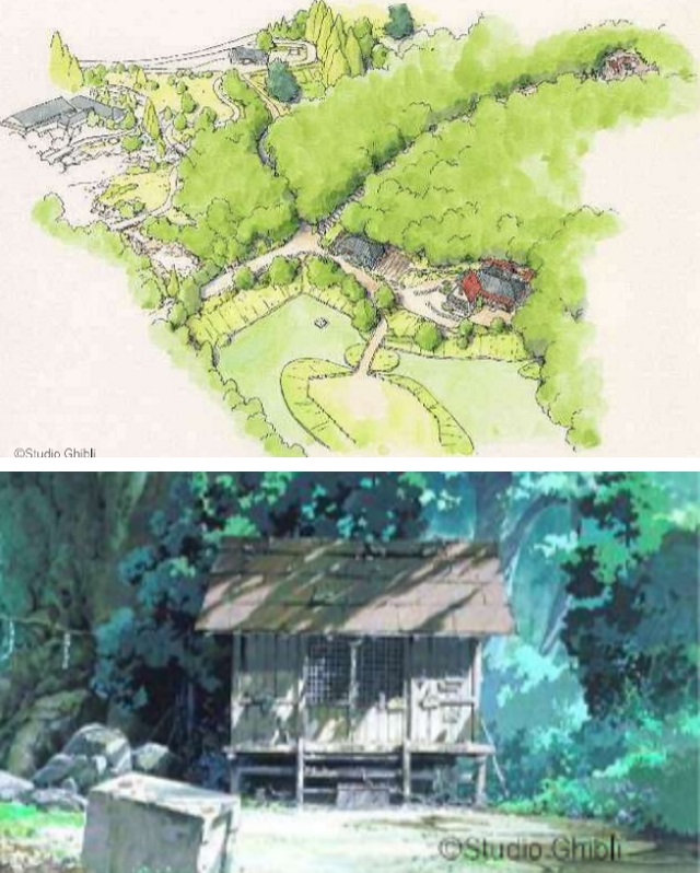 Konsep Taman Ghibli untuk area My Neighbor Totoro.