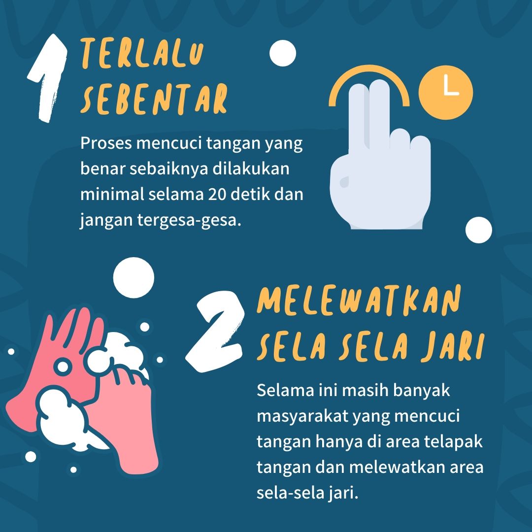 Seri Infografis : 7 Kesalahan Saat Cuci Tangan - 2