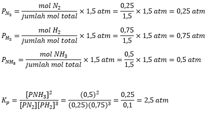 Menghitung Reaksi Kesetimbangan Tetapan Kp Halaman All Kompas Com