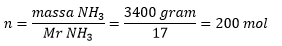 2 моль nh3