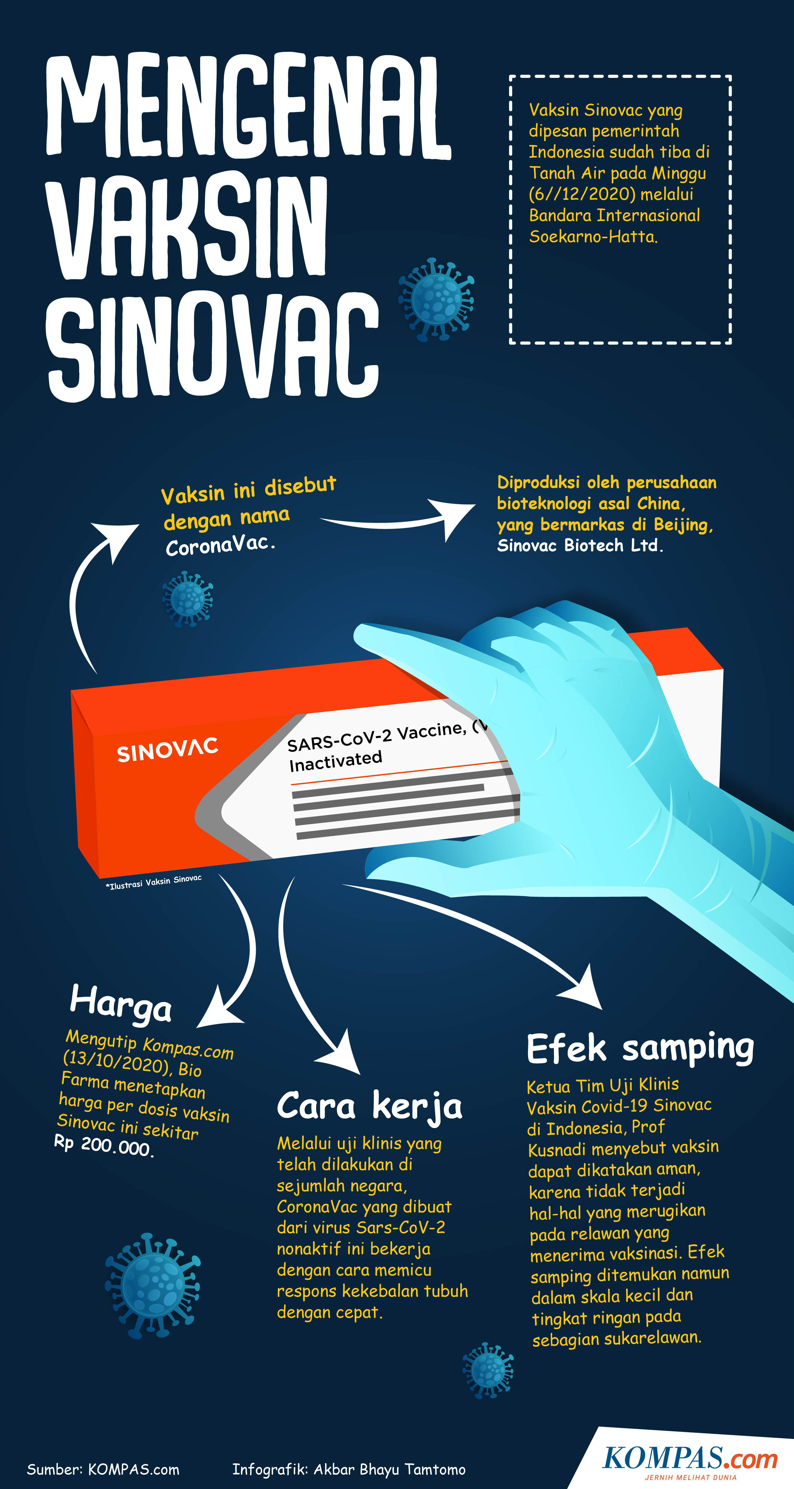 Infografik Mengenal Vaksin Sinovac Yang Tiba Di Indonesia
