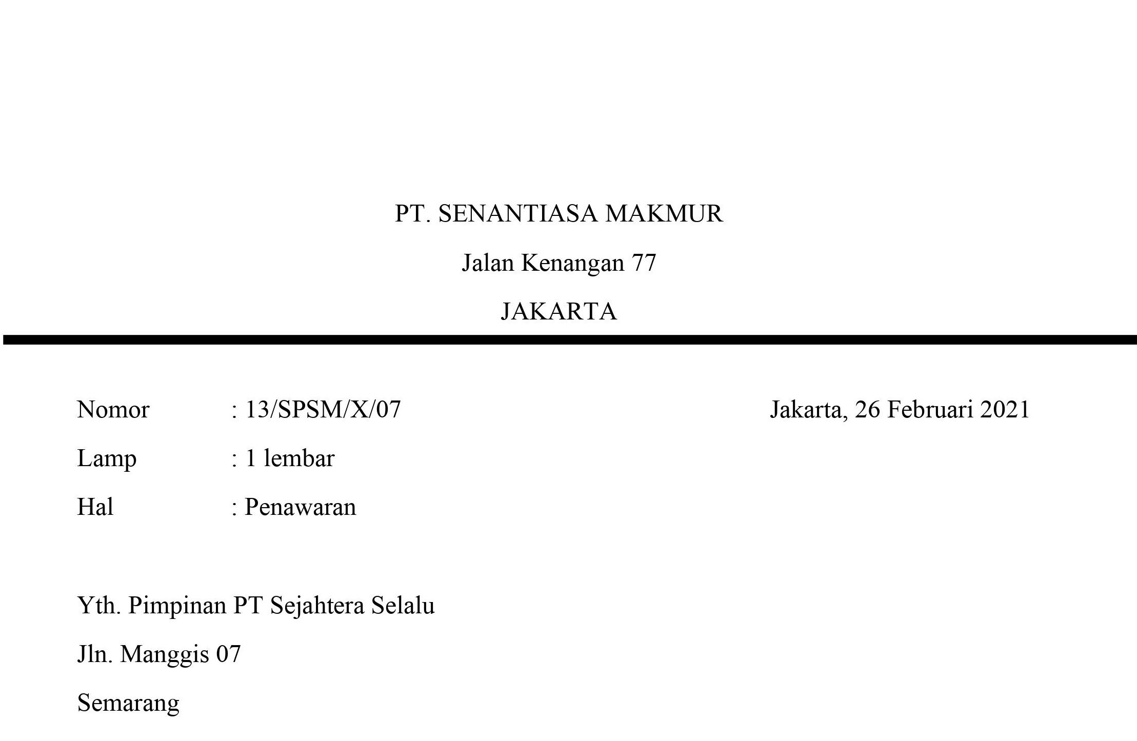 Contoh Penulisan Alamat Pada Surat Dinas Yang Benar Adalah : Menulis Surat Dinas Dengan Bahasa Baku Dan Sistematika / Contoh penulisan alamat surat yang benar.