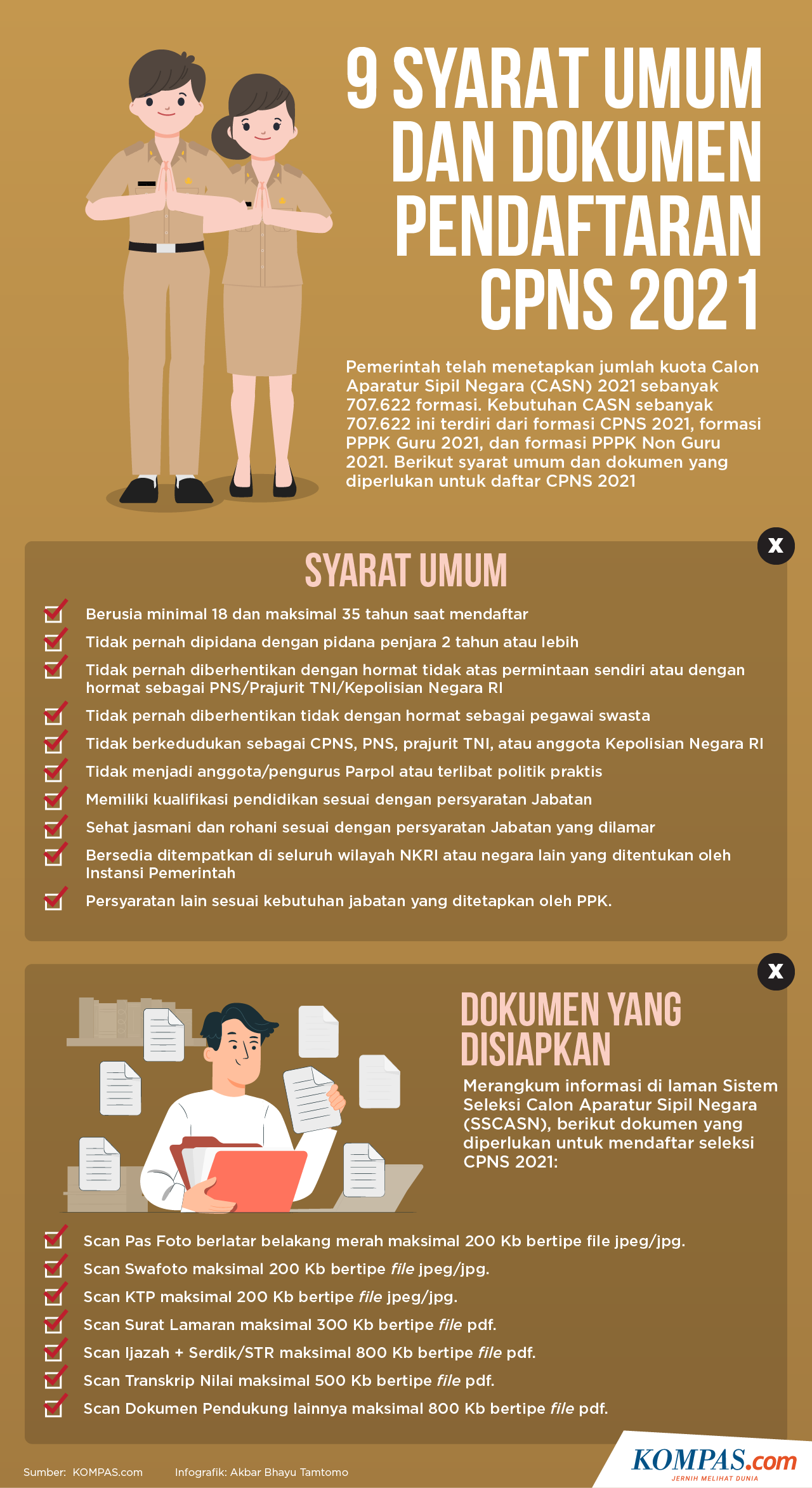 Infografik 9 Syarat Umum Cpns Dan Dokumen Yang Disiapkan