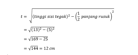 Rumus Volume Limas Dan Contoh Soalnya