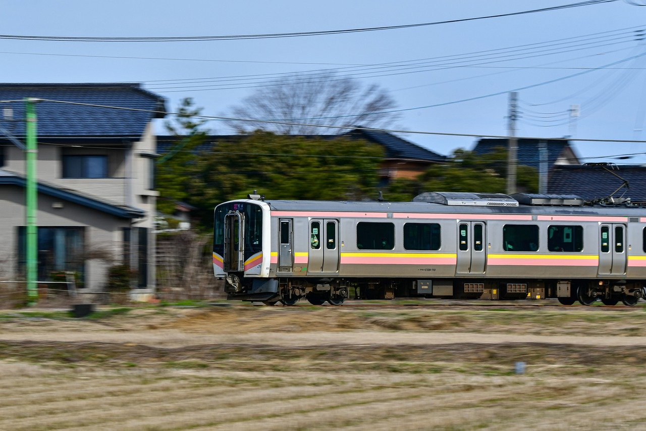 Ilustrasi kereta Jepang