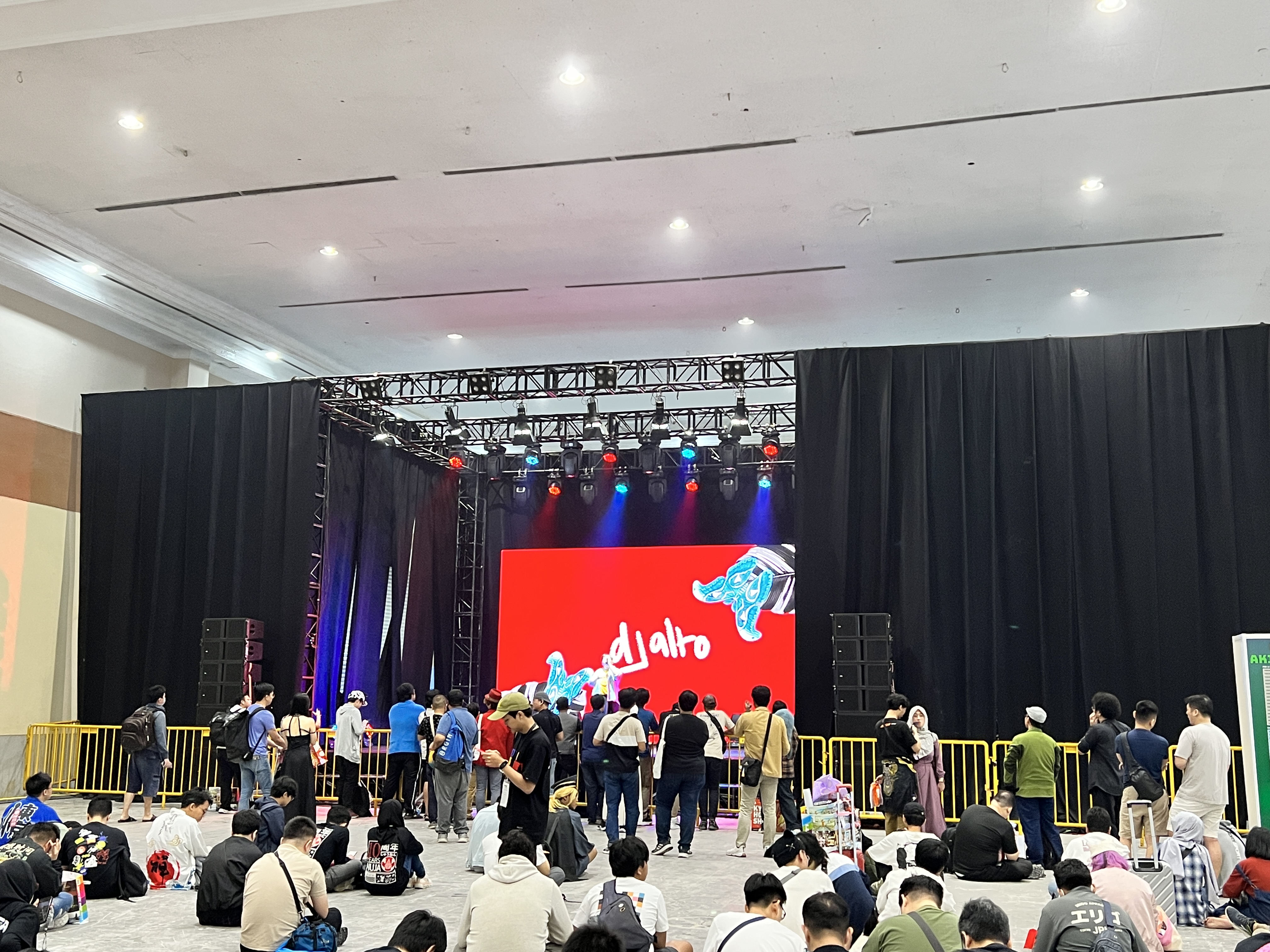 Panggung Akiba di Anime Festival Asia Indonesia 2024 (AFA ID 2024) yang digelar di Jakarta Convention Centre, Senayan, Jakarta Pusat, Jumat (3/5/2024).