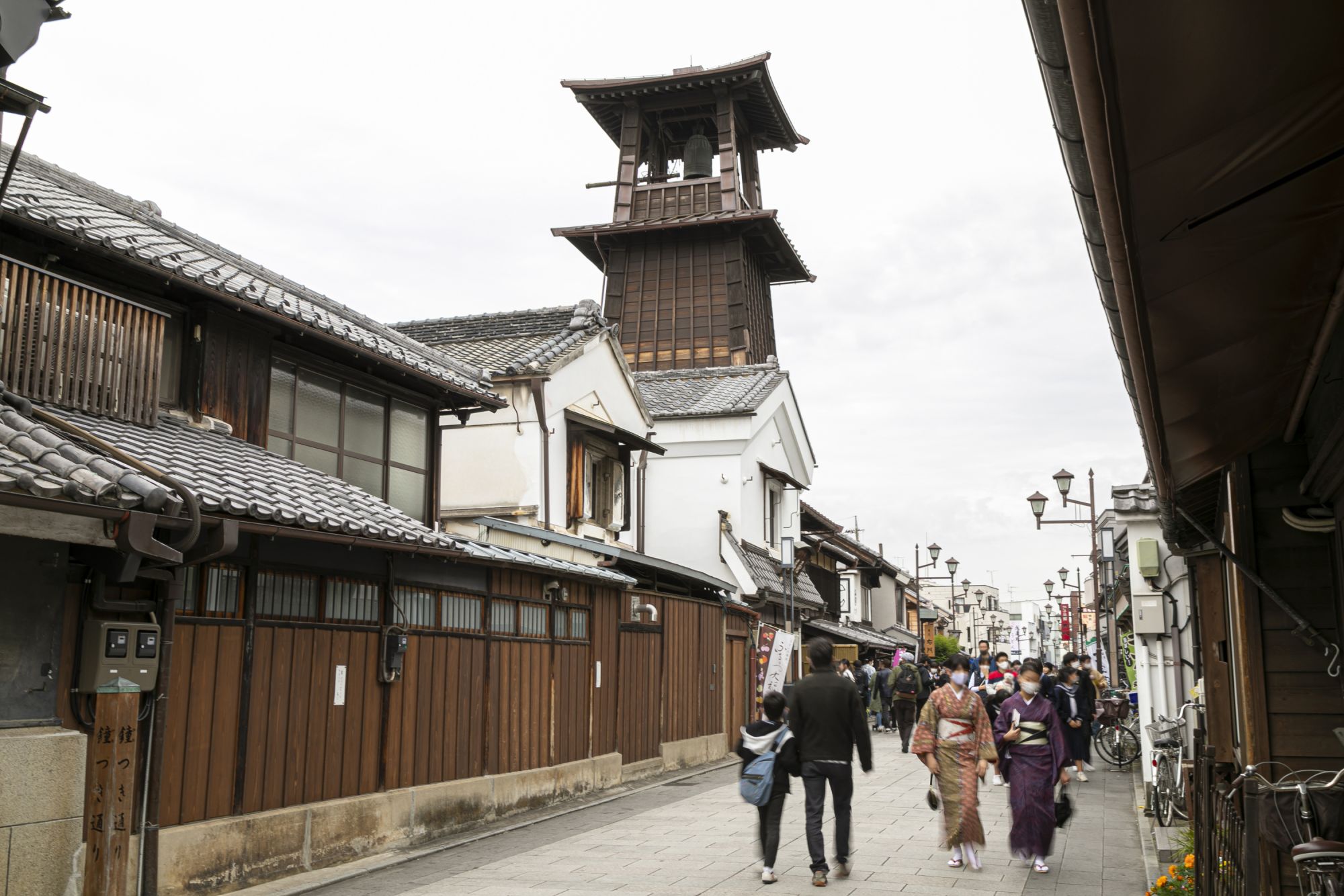 Toki no Kane atau menara jam dari zaman Edo di Kawagoe (Koedo), Prefektur Saitama, Jepang. (DOK. JNTO)