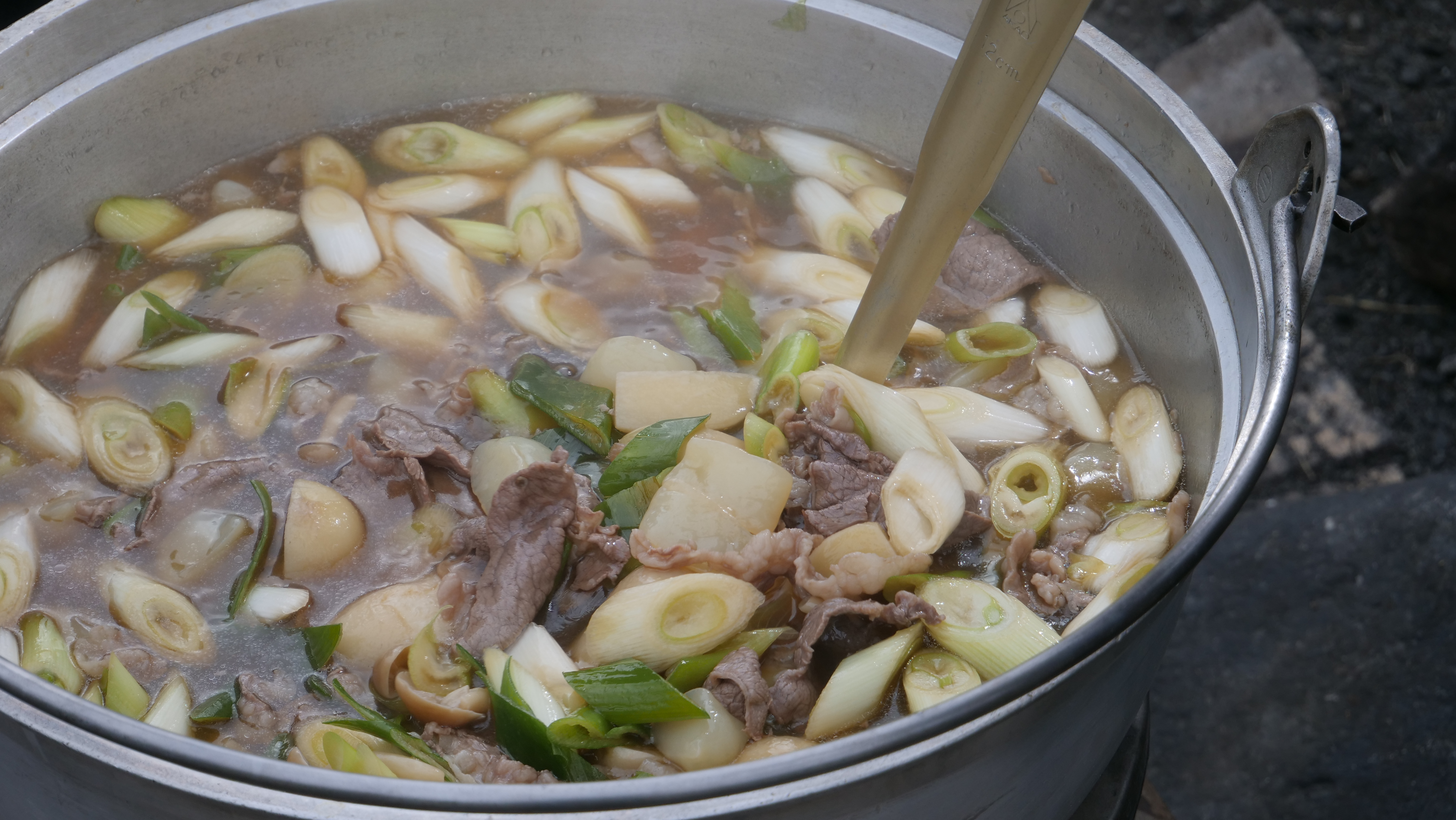 Imoni, sayur talas dan daging sapi khas Prefektur Yamaga, Jepang. (DOK. YAMAGATAKANKO)