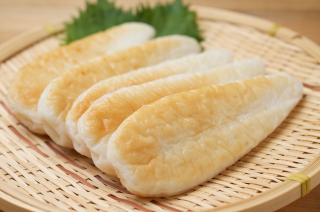 Makanan khas Prefektur Miyagi Jepang yaitu sasakamaboko terbuat dari ikan. (DOK. PHOTO-AC)