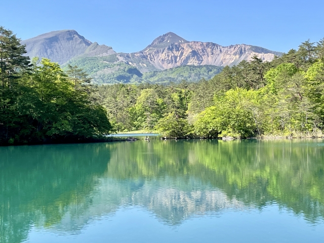 Goshikinuma, danau lima warna mistis di Prefektur Fukushima, Jepang. (DOK. PHOTO-AC)