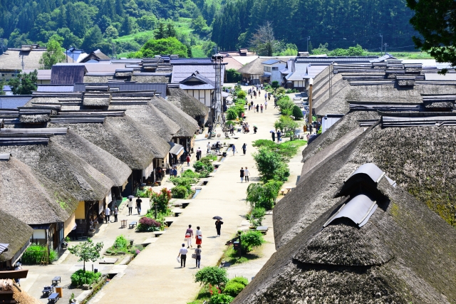 Ouchi-juku, destinasi wisata di Prefektur Fukushima dengan suasana pasca-periode Edo. (DOK. PHOTO-AC)