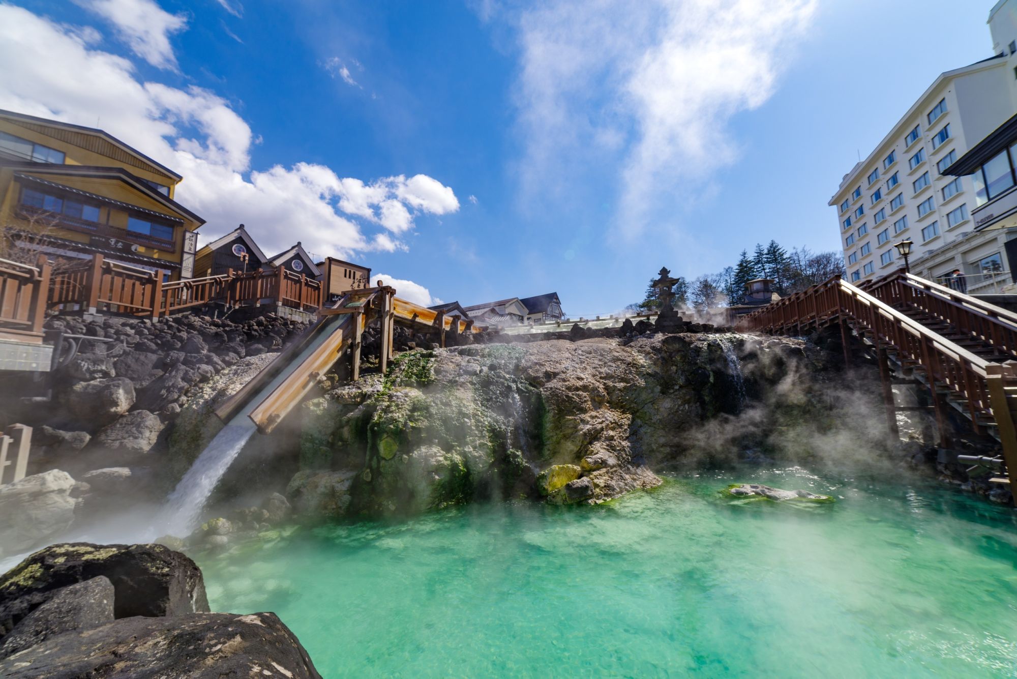 Onsen Yubatake di Kusatsu, Prefektur Gunma, Jepang. (DOK. JNTO)