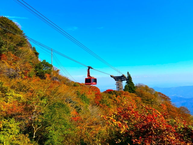 Kereta gantung di Gunung Tsukuba, Prefektur Ibaraki, Jepang. (KARAKSA MEDIA PARTNER)