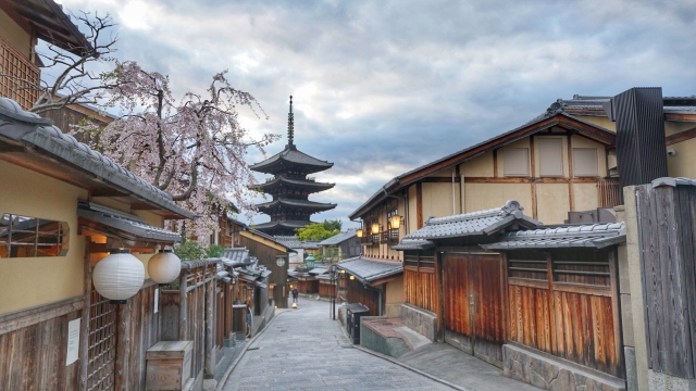 Sannenzaka Ninenzaka di Kyoto, Jepang.