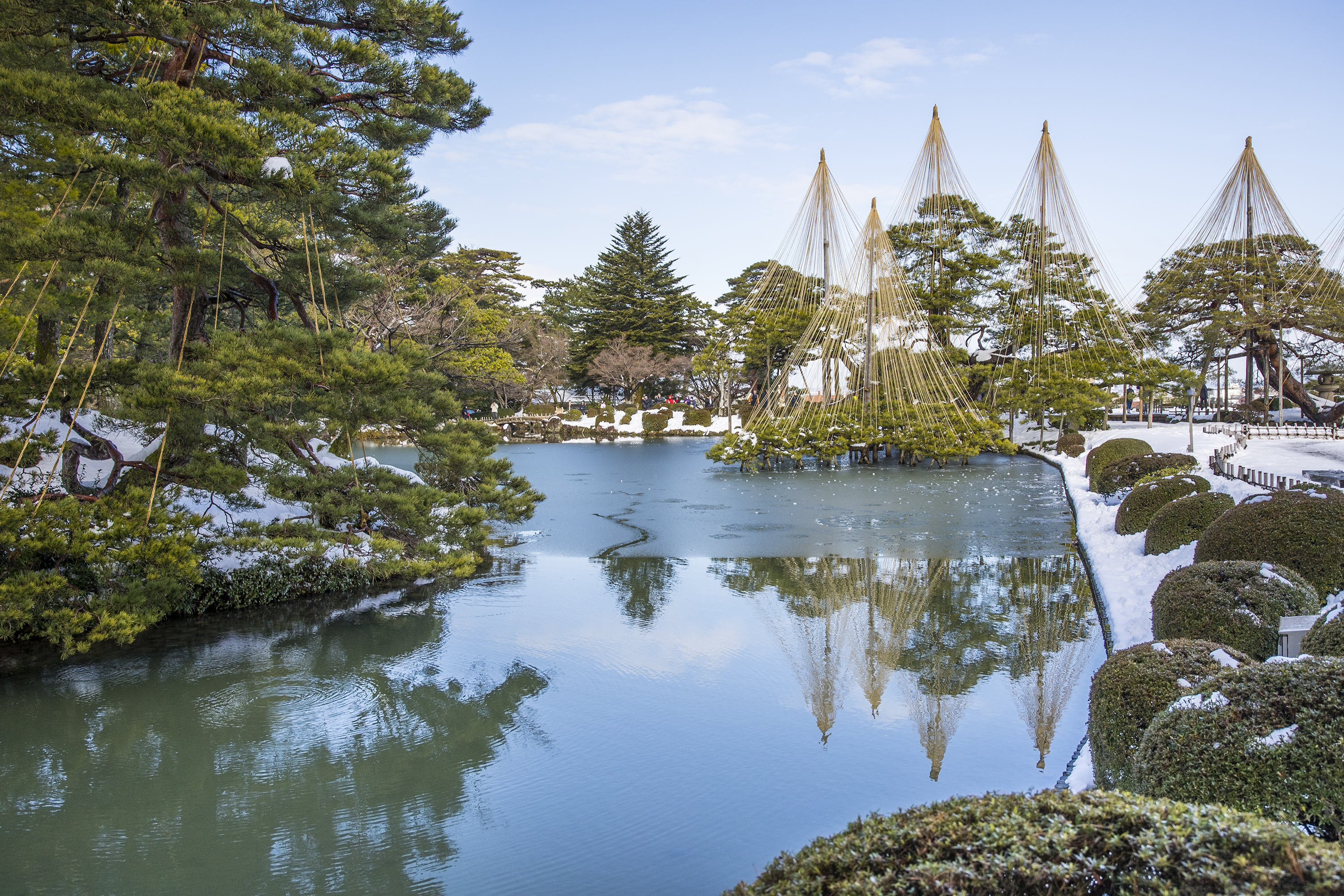 Kenrokuen Garden di Kanazawa, Prefektur Ishikawa, Jepang.