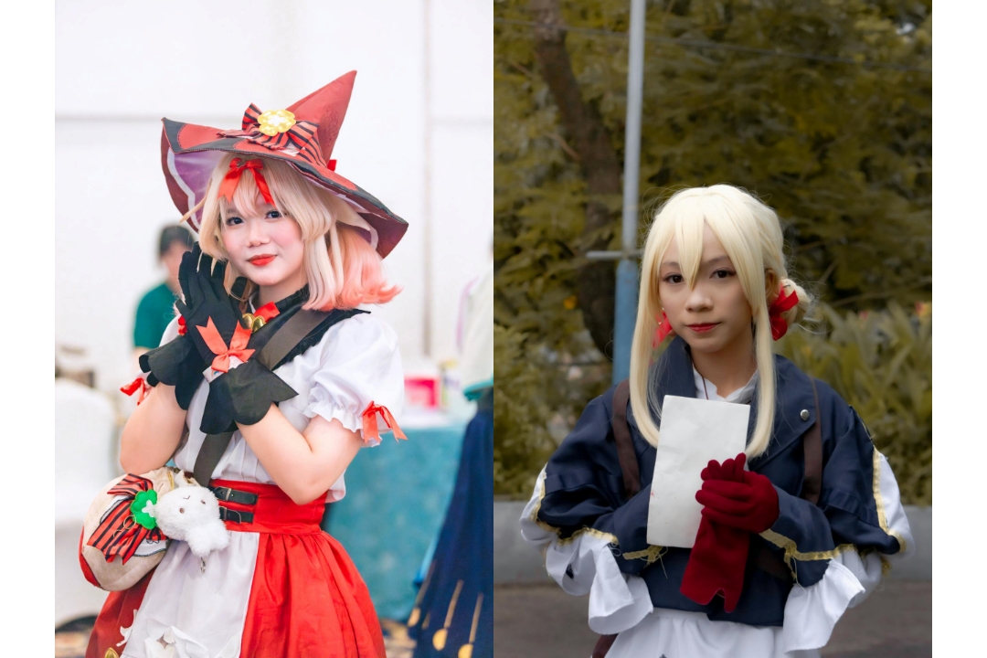 Ilustrasi cosplayer memakai kostum favorit mereka saat Halloween.