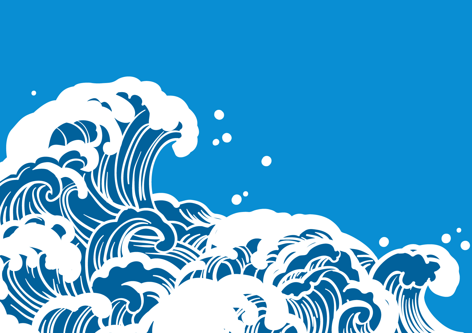 Ilustrasi tsunami. 