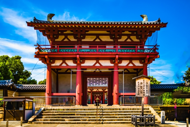 Kuil Shitennoji di Osaka, Jepang.