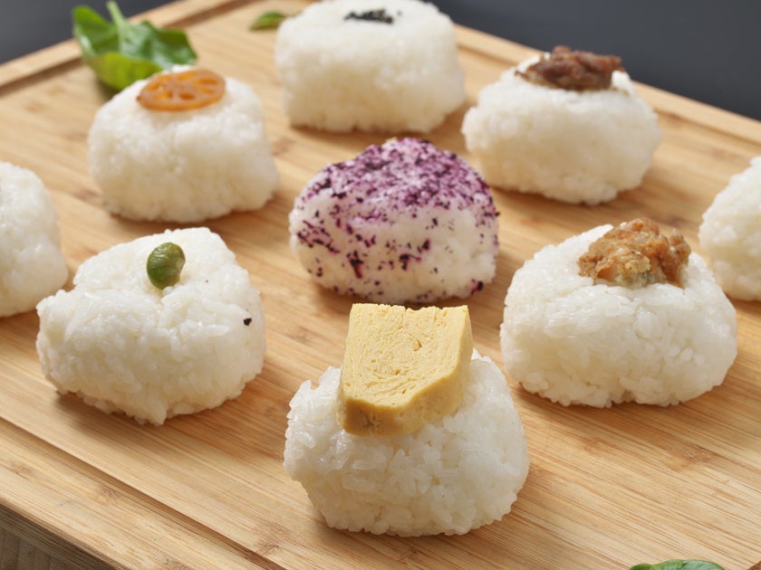 Onigiri halal yang dijual di Kyoto, Jepang.