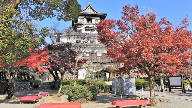 Istana Inuyama di Prefektur Aichi, Jepang.