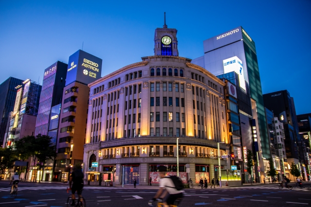 Area Ginza di Tokyo, Jepang.