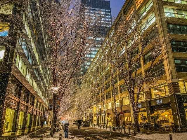 Marunouchi Illumination, atraksi wisata Natal dan musim dingin di Tokyo, Jepang.