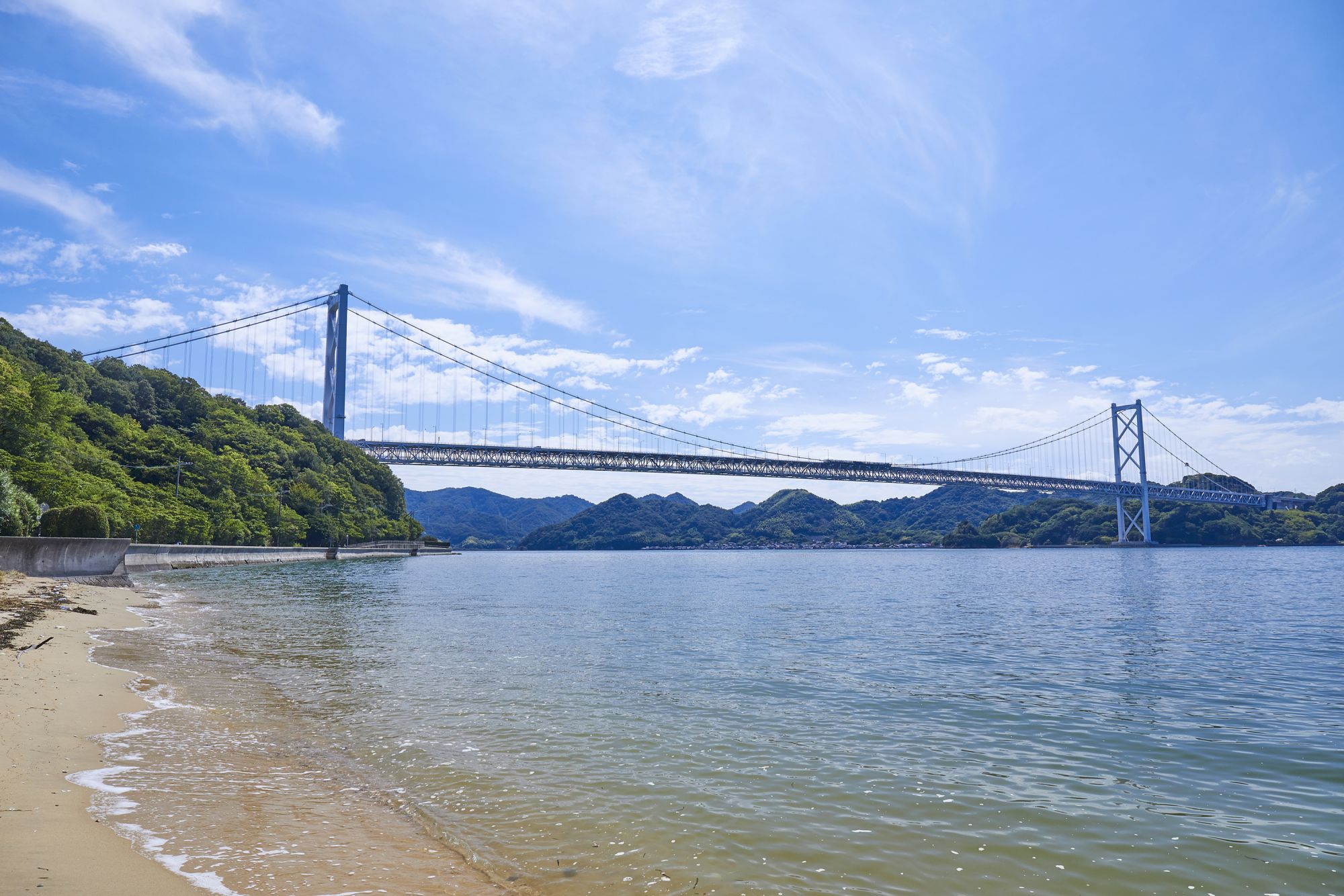 Kota Imabari merupakan pintu masuk ke jalur sepeda Shimanami Kaido, Prefektur Ehime, Jepang.