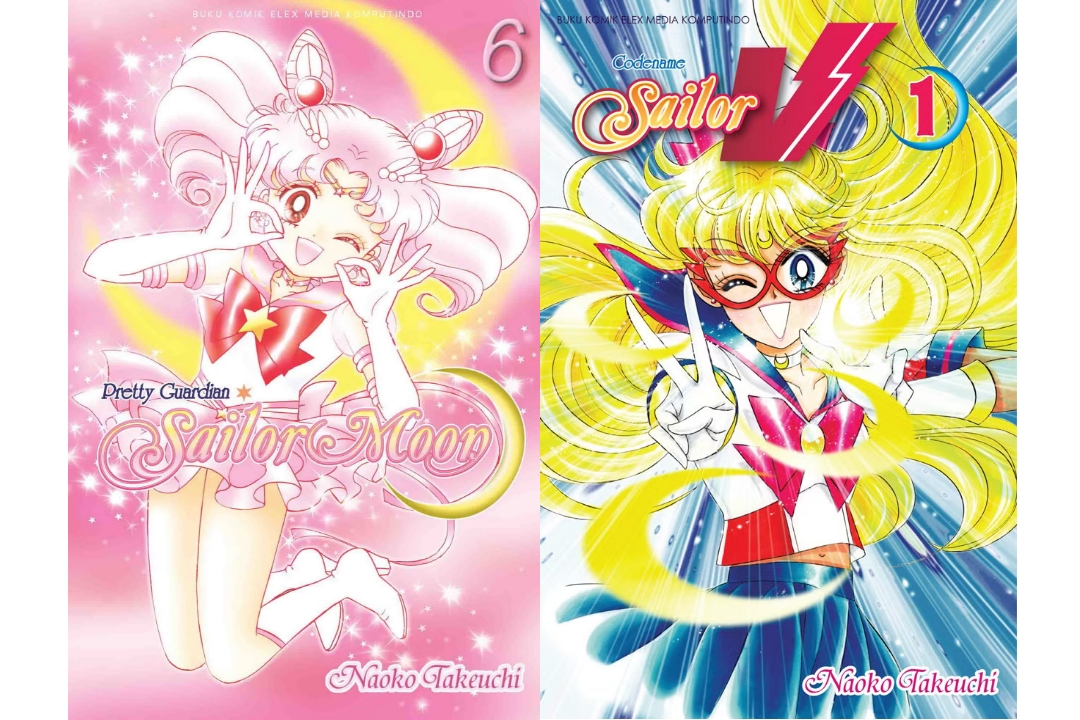 Komik Sailor Moon yang menceritakan pahlawan dengan kekuatan bulan.