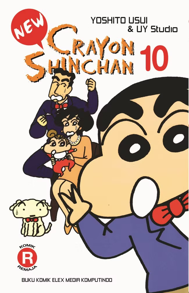 Komik New Crayon Shinchan volume 7-10 penuh cerita lucu. Mulai dari Shiro hilang sampai Himawari ngamuk karena adik bayinya selalu dapat perhatian.