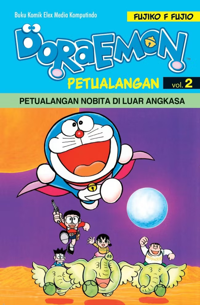 Komik Doraemon Petualangan dengan kisah seru, penuh kejutan, dan menegangkan.