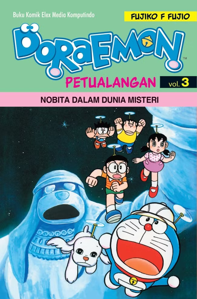 Komik Doraemon Petualangan dengan kisah seru, penuh kejutan, dan menegangkan.