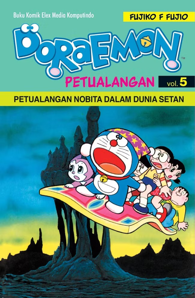 Komik Doraemon Petualangan dengan kisah seru, penuh kejutan, dan menegangkan.