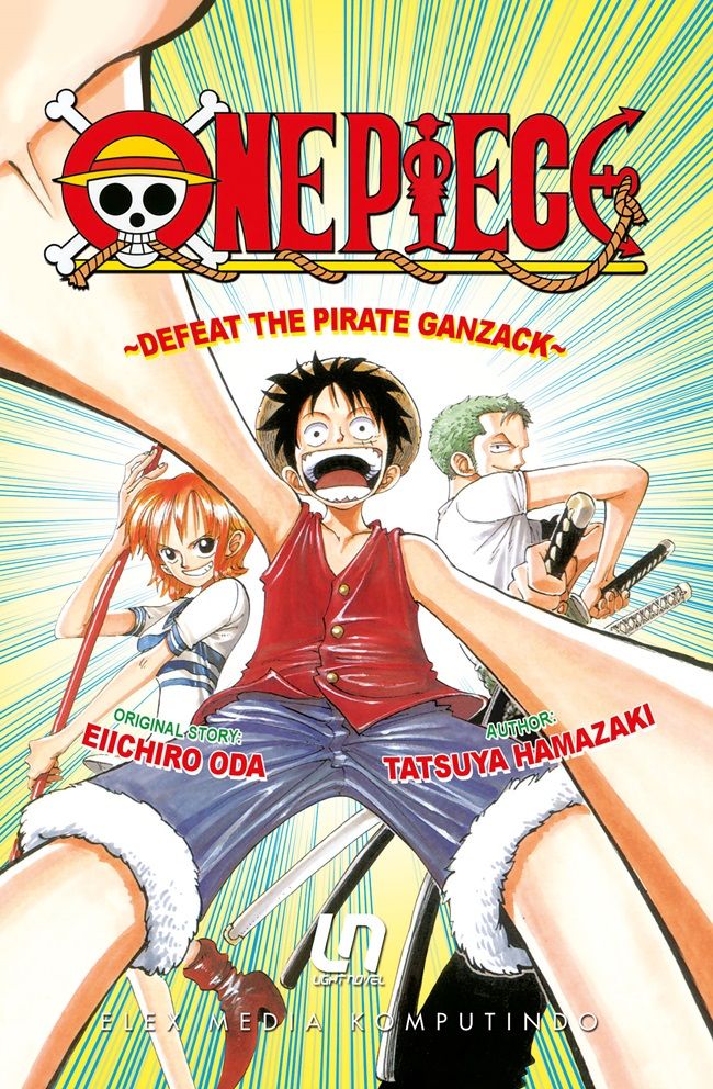 Light novel One Piece tampilkan kisah petualangan Luffy dan Kru Topi Jerami yang semakin seru.