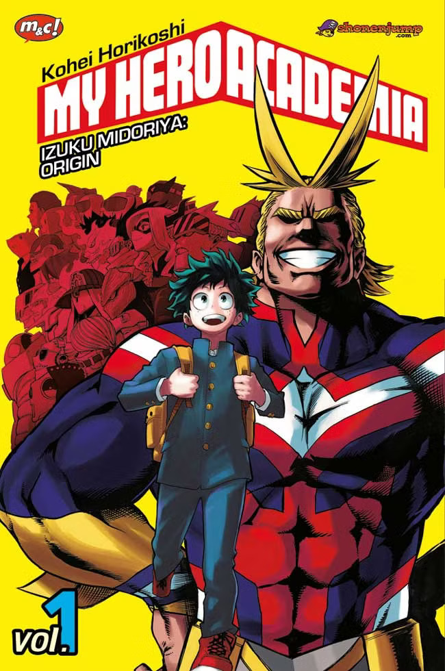 Komik My Hero Academia mengisahkan perjalanan Izuku Midoriya, anak tanpa quirk hingga calon pahlawan, di My Hero Academia.