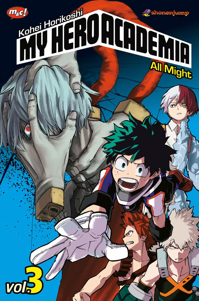 Komik My Hero Academia mengisahkan perjalanan Izuku Midoriya, anak tanpa quirk hingga calon pahlawan, di My Hero Academia.