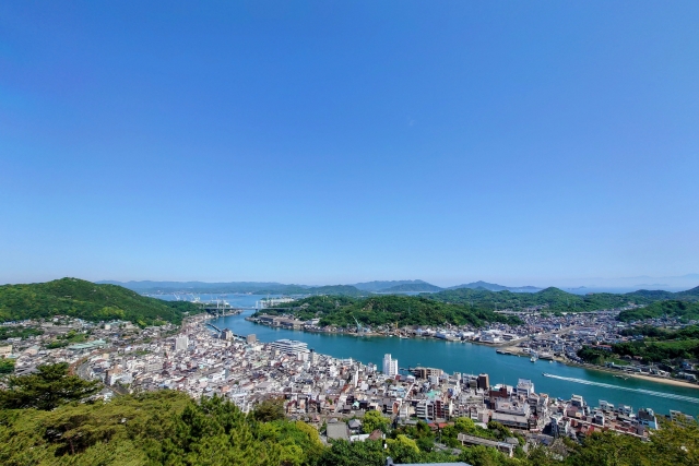 Kota Onomichi di Hiroshima, Jepang.